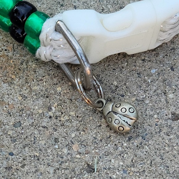 Custom Handmade Beaded Bling Dog Collar - Picture 3 of 3